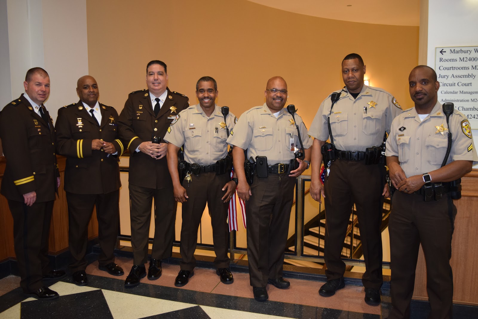 PRINCE COUNTY OFFICE OF THE SHERIFF PGSO attends the 9th Annual Veteran's Ceremony