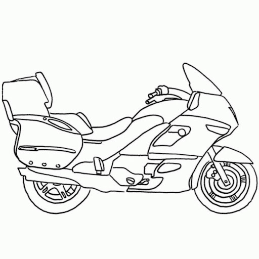 Desenhos de Motos para Imprimir e Colorir