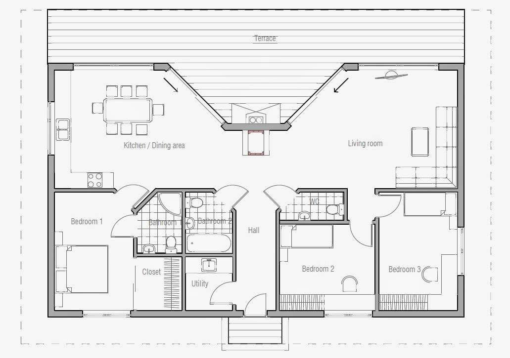 Small Australian House Plan CH61