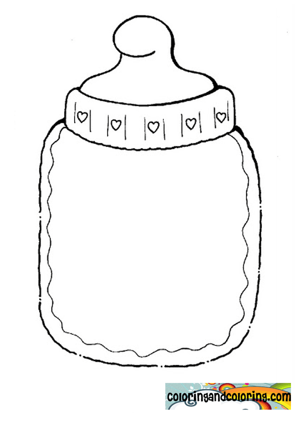 baby bottles and toys coloring pages - photo #7