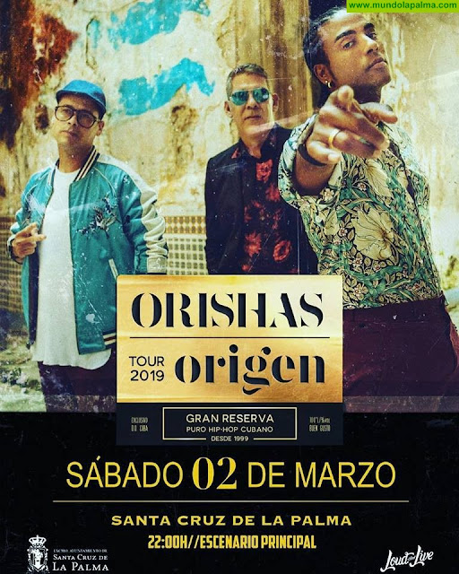 El grupo cubano Orishas actuará en el Carnaval de Santa Cruz de La Palma