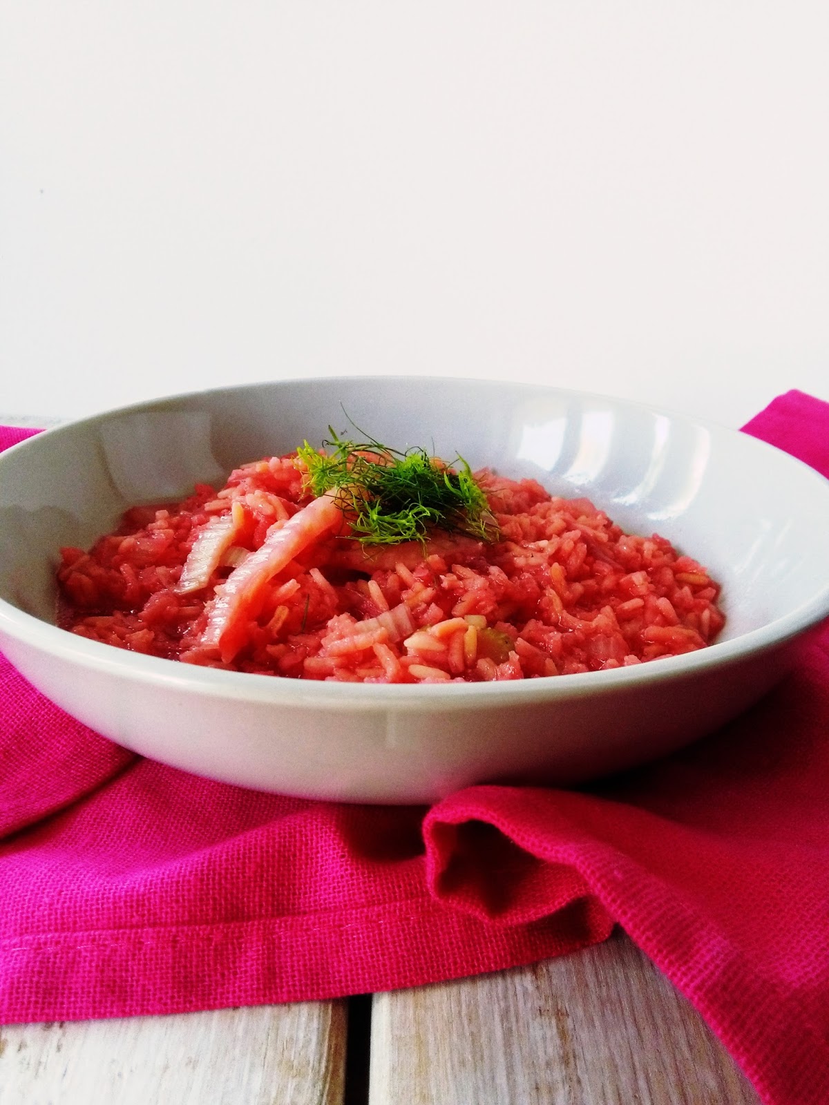 U Rudej Na Talerzu: PINK RISOTTO -with beetroot & fennel