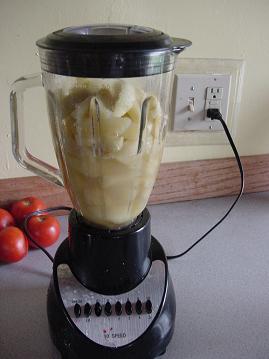juice recipe:apple in mixer