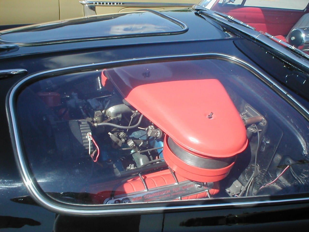 Just A Car Guy showroomonly cars were given special hoods with clear