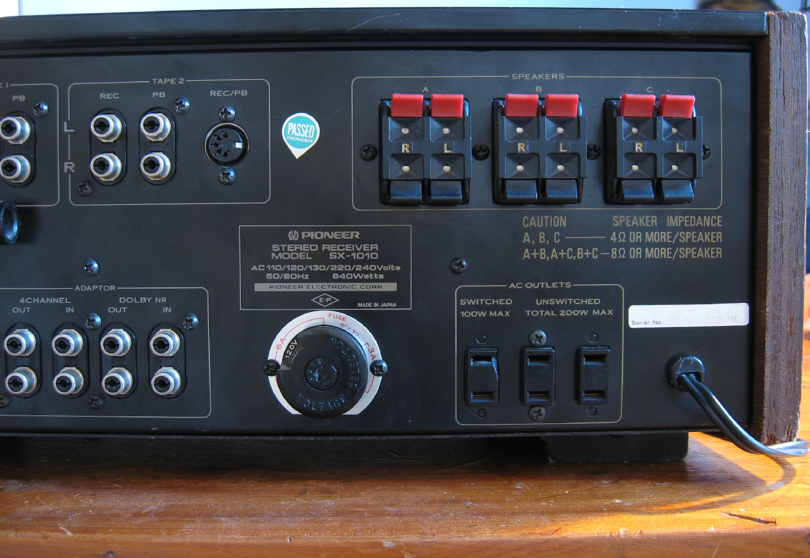 Matt's Vintage Audio Repair Pioneer SX1010 restore and recap