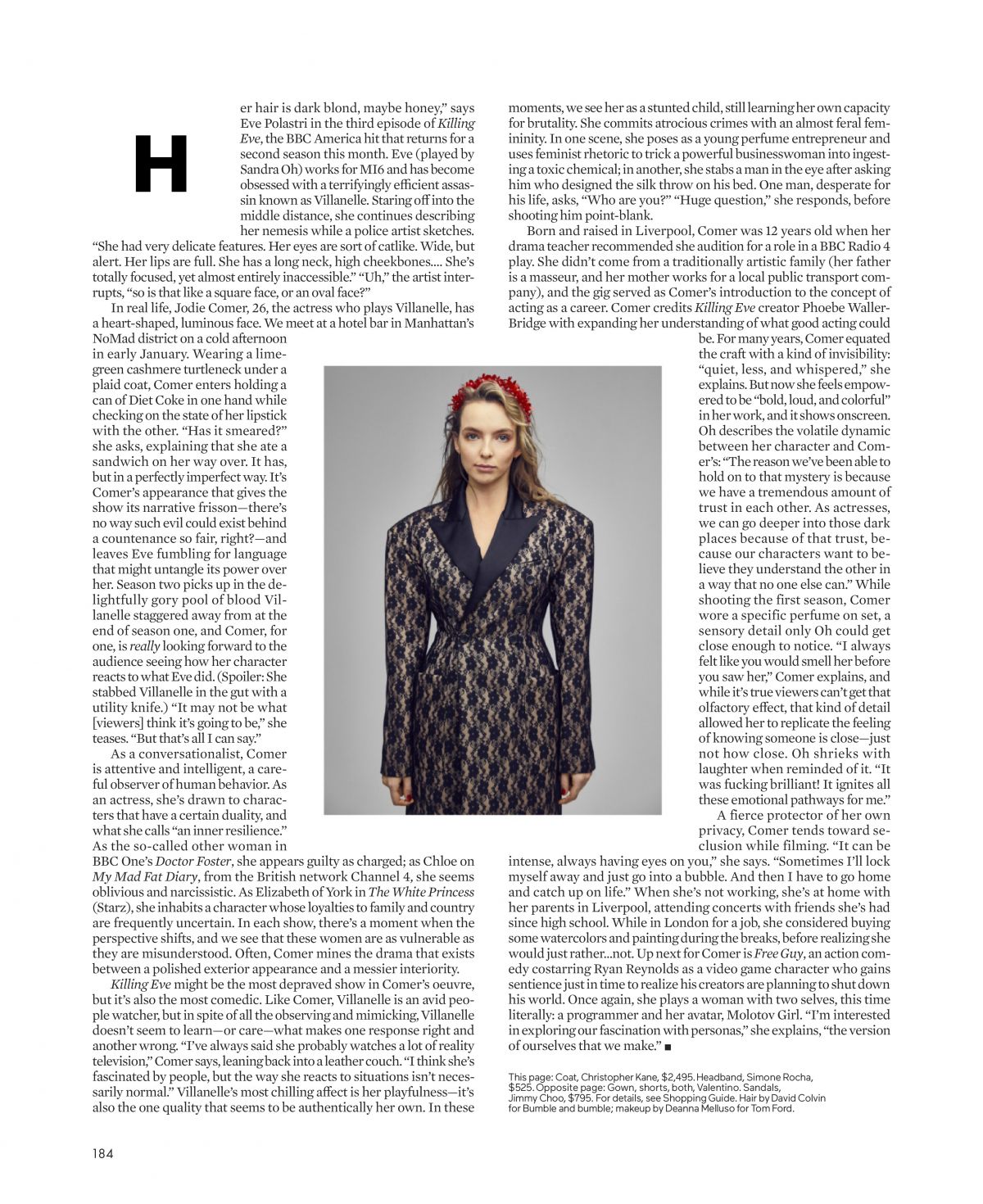 Jodie Comer in Elle Magazine April 2019 | Gettyceleb - Fashion! Beauty