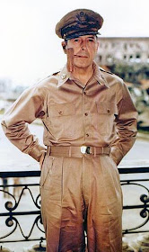 General Douglas MacArthur Color photo World war II worldwartwo.filminspector.com