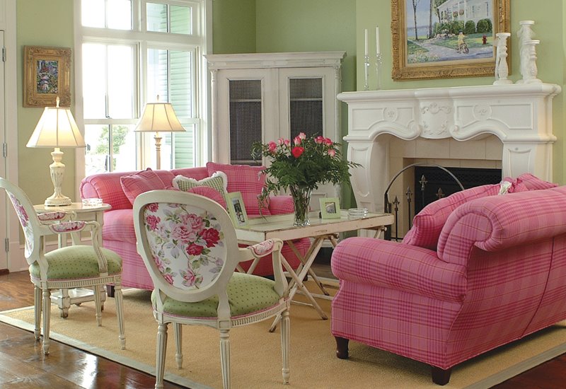 Ercup Bungalow Pink And Green Grown Up Not Green As In Eco Friendly Though I Do Have A Conscience About That Stuff But Incorporating Into My Home Decor Scheme
