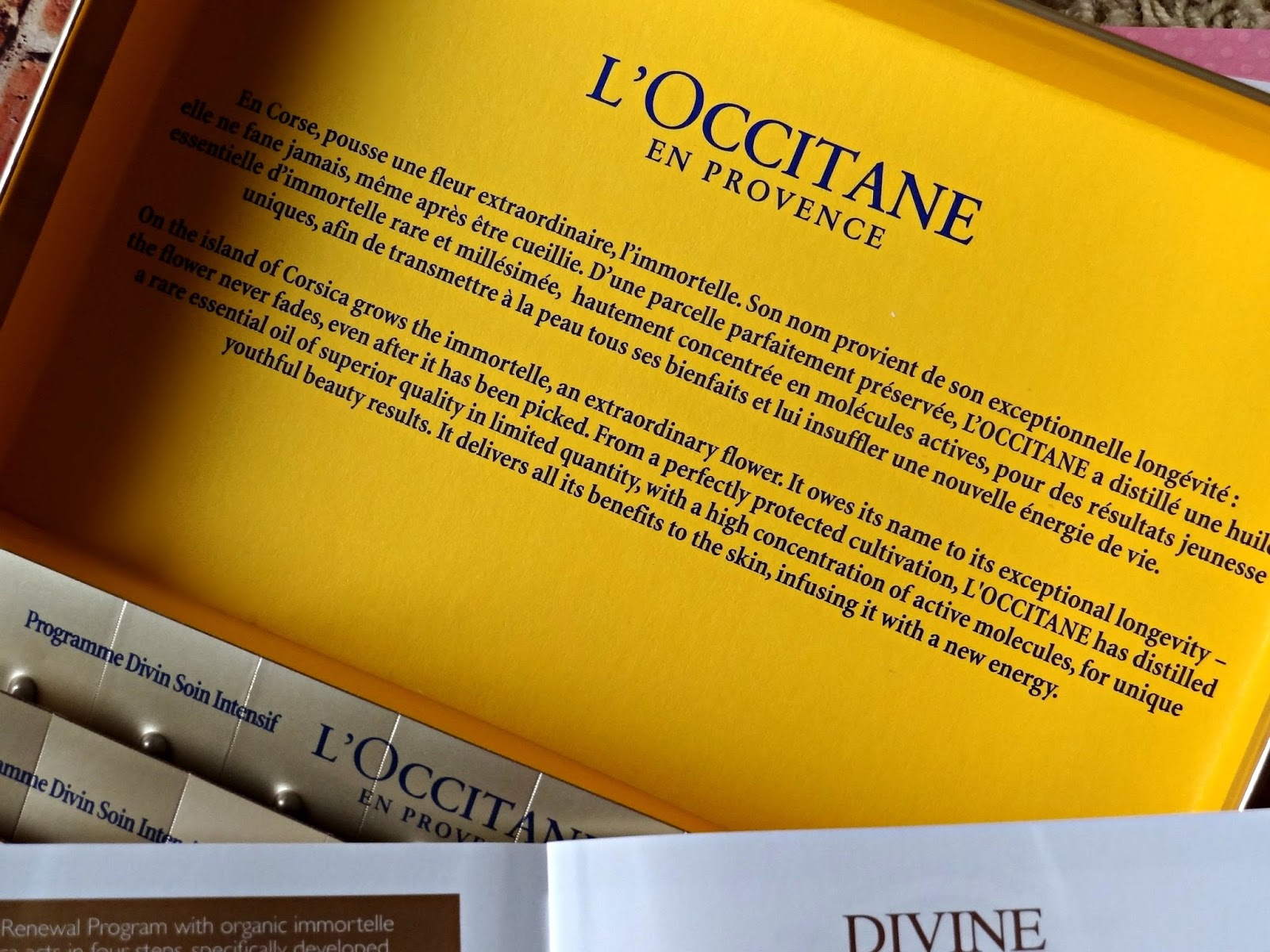 L'Occitane Immortelle 28 Day Divine Renewal Program Review, Photos