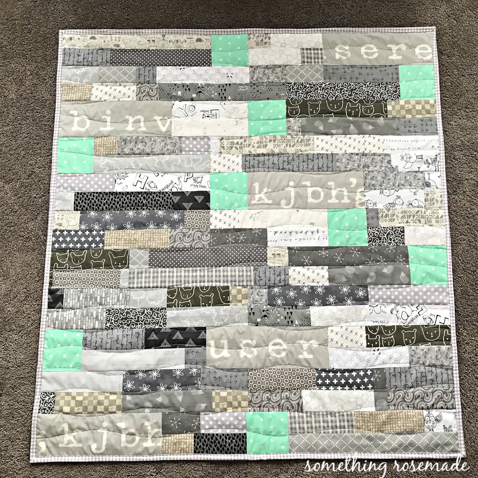 something rosemade Staggered Strips and Squares Quilt, A Sortof Tutorial