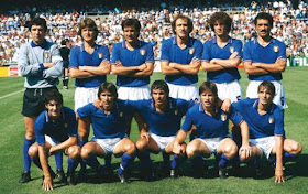 The Italy team which won the 1982 World Cup in Spain, upsetting the odds by knocking out Argentina and Brazil
