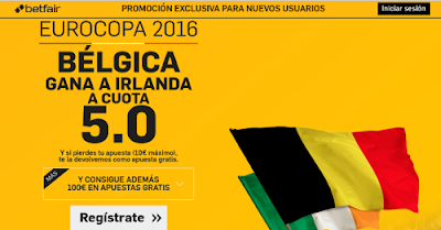 betfair Belgica gana Irlanda supercuota 5 Eurocopa 2016 18 junio betfair Belgica gana Irlanda supercuota 5 Eurocopa 2016 18 junio