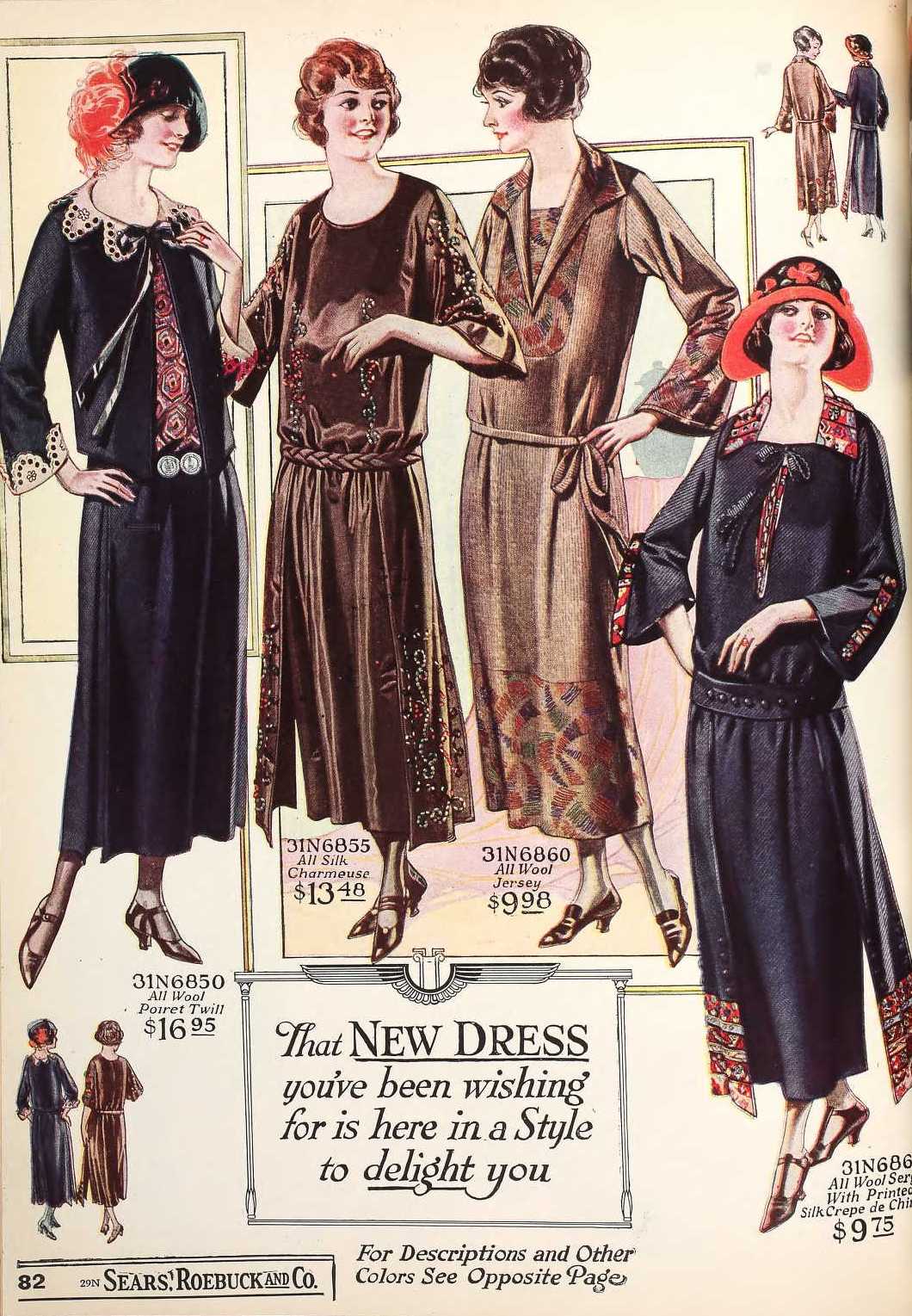 Snapped Garters: 1923 Fashions IN COLOUR!