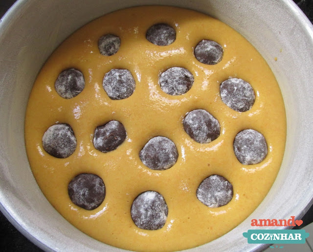 bolo de cenoura com brigadeiro