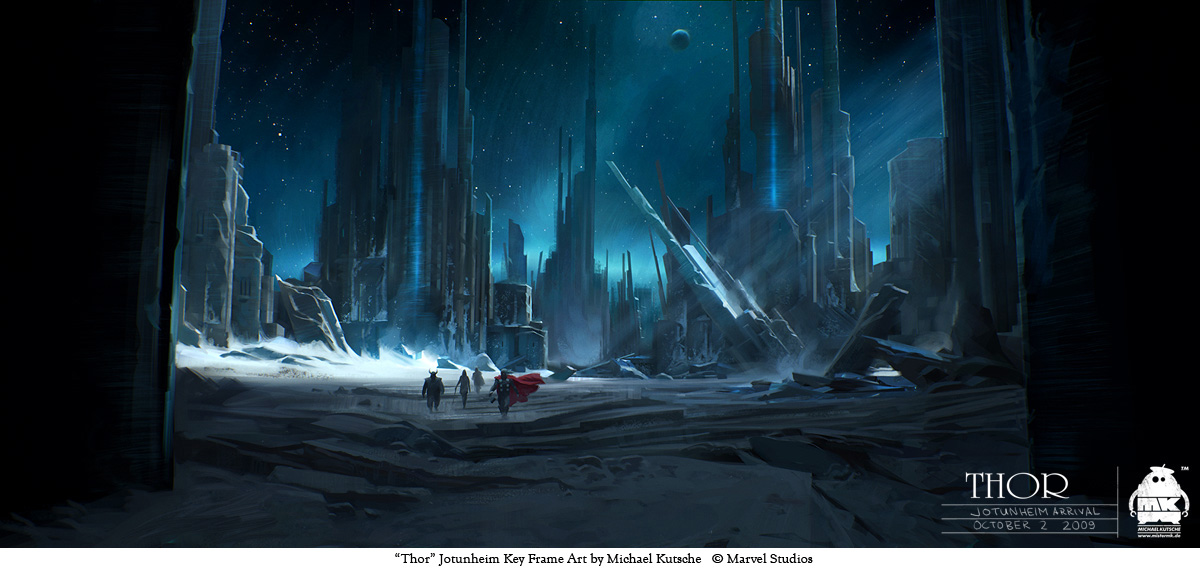 MICHAEL KUTSCHE Thor Arrival in Jotunheim