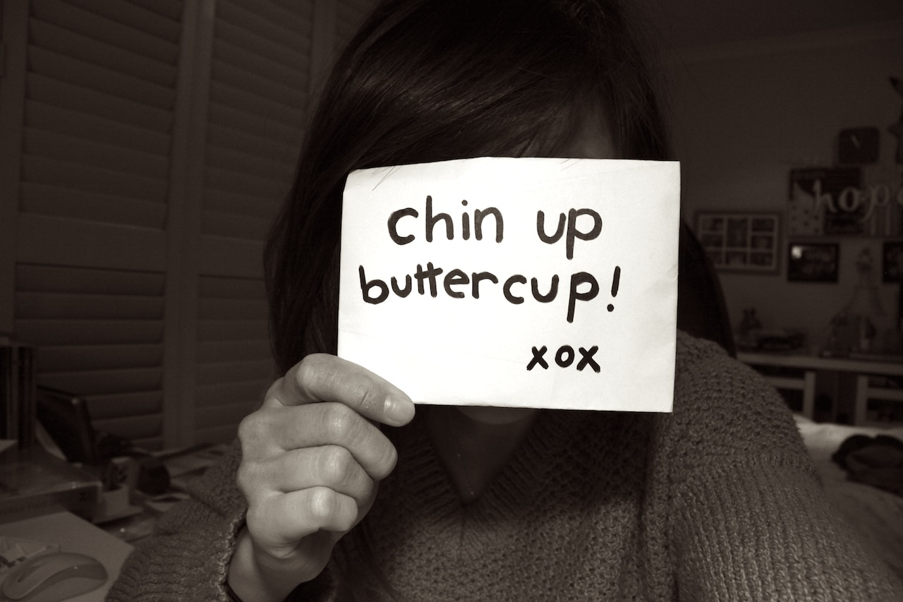 Julie's Little World Chin up buttercup!