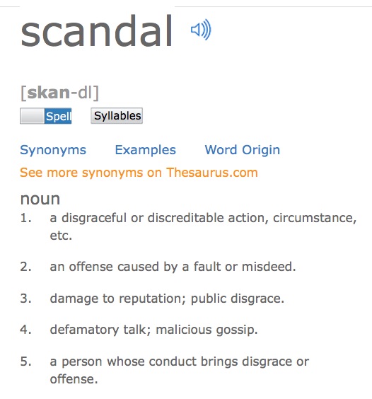 Cursory Remarks About Politics: The Biggest Scandal Since Watergate