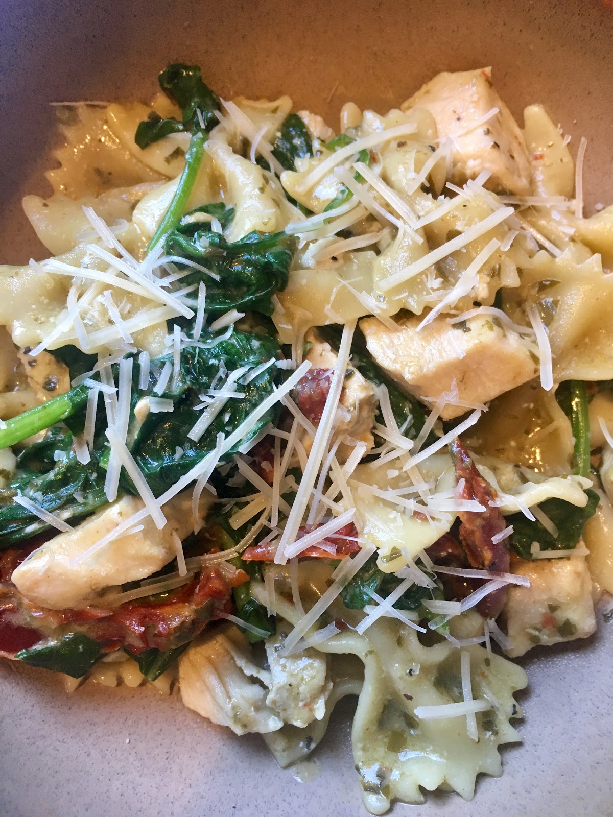 Good Food. Fast. Chicken Pesto with Pasta