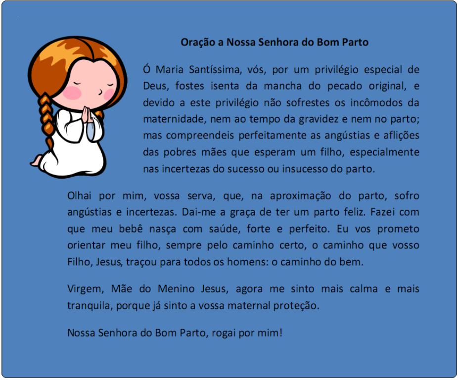 SSTG: Oração a Nossa Senhora do Bom Parto
