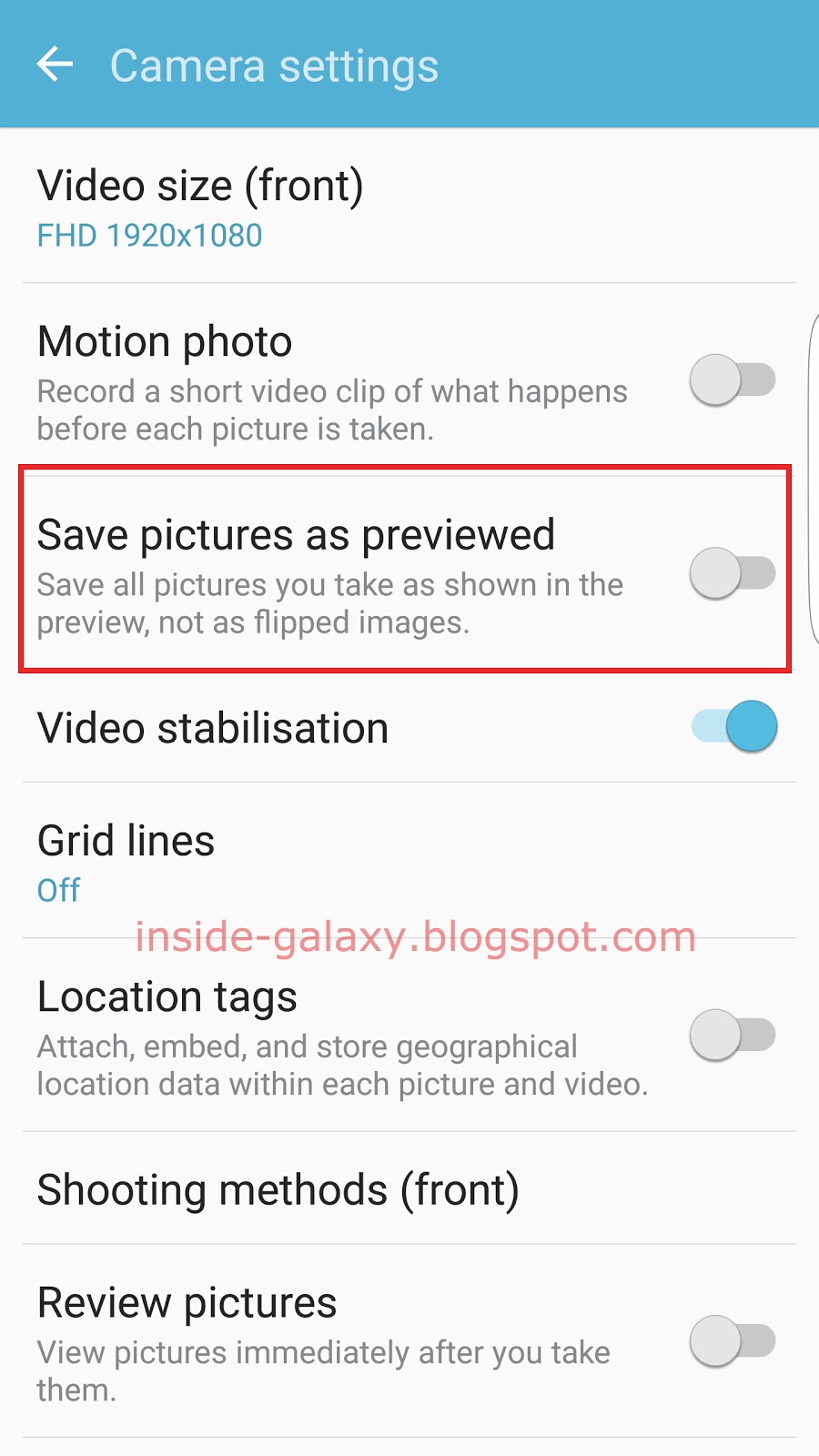 Inside Galaxy Samsung Galaxy S7 Edge How to Fix Flipped or Mirrored