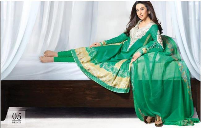 Karishma Kapoor1 - Karishma Kapoor photoshoot for Crescent Lawn 2012 