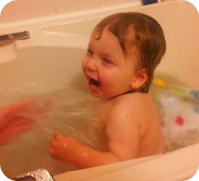 toddler bath fun