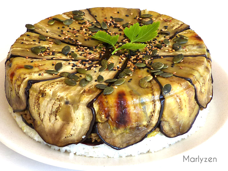 Gâteau d'aubergine - Maqluba revisitée