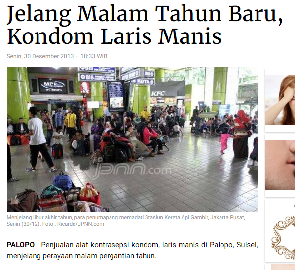 DATA: Jelang Tahun Baru, Remaja Rebutan Borong Kondom. Naudzubillah