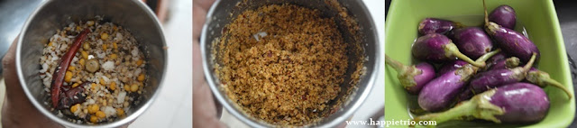 Step 3 - Brinjal Podi Curry Recipe | Katharikai Podi Curry