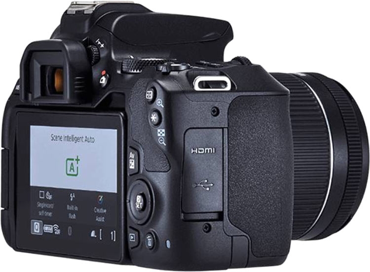 Canon EOS 250D, разъемы