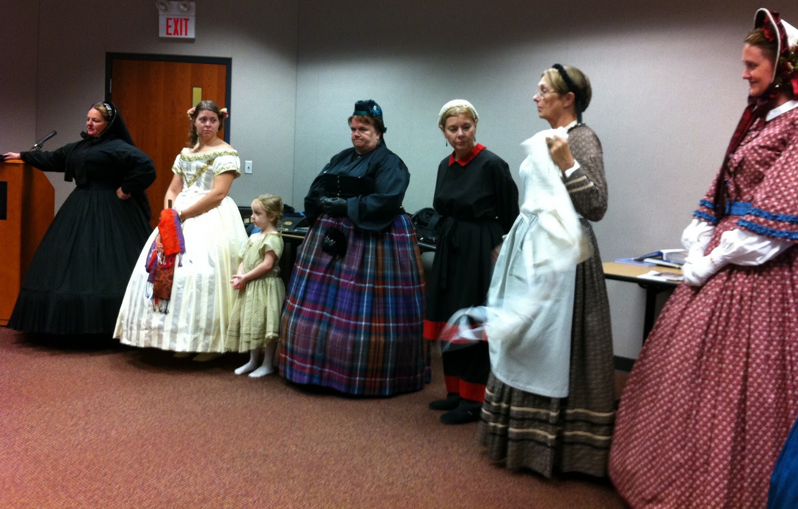 Browsing Through Books Civil War Fashion Show