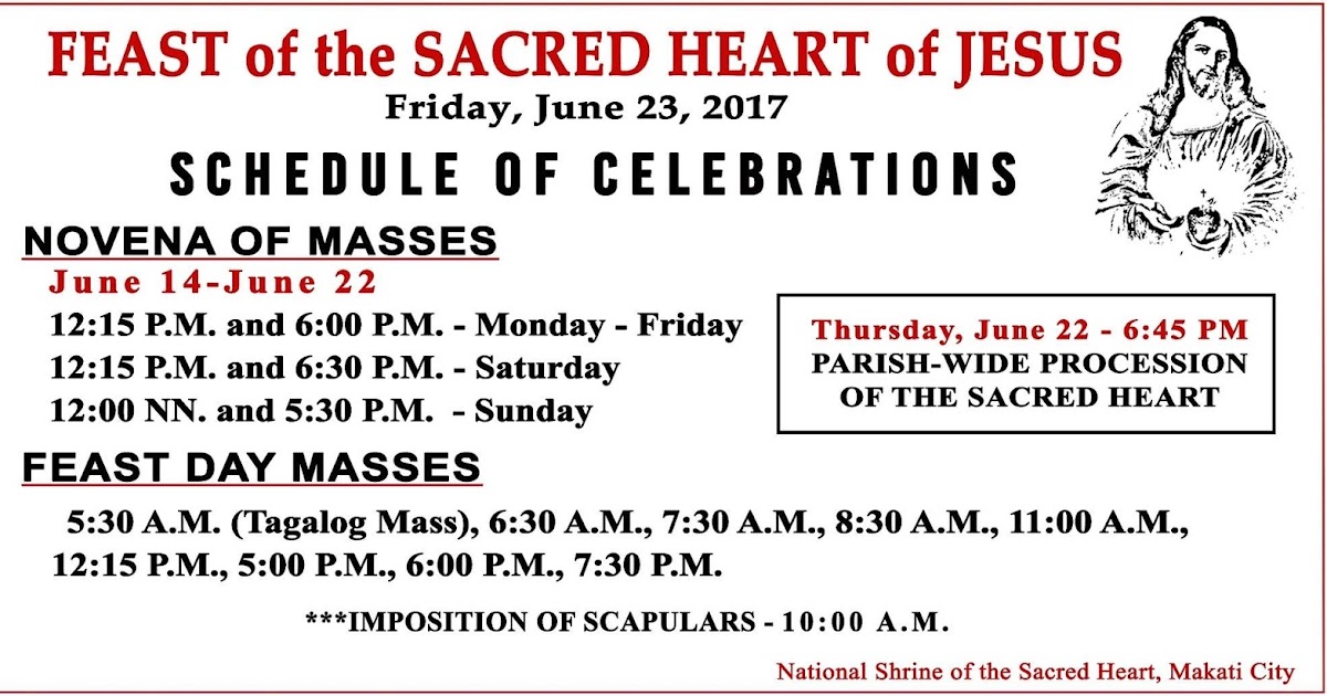 NATIONAL SHRINE OF THE SACRED HEART SACRED HEART FEAST DAY 2017 MASSES
