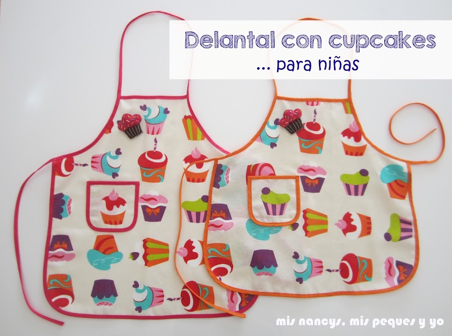 mis nancys, mis peques y yo, delantal con cupcakes para niñas