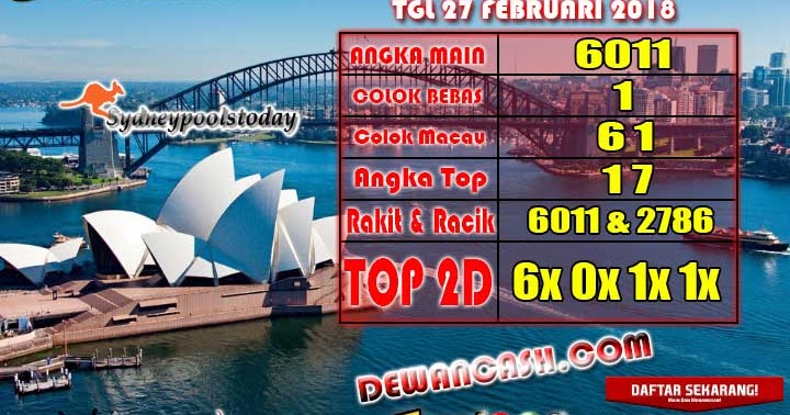 34 Prediksi sydney pools online