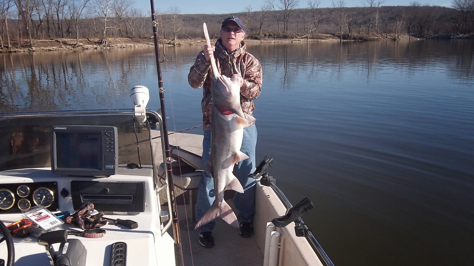 Larry's Hook Line and Sinker Spoonbill snagging 1/26/2014