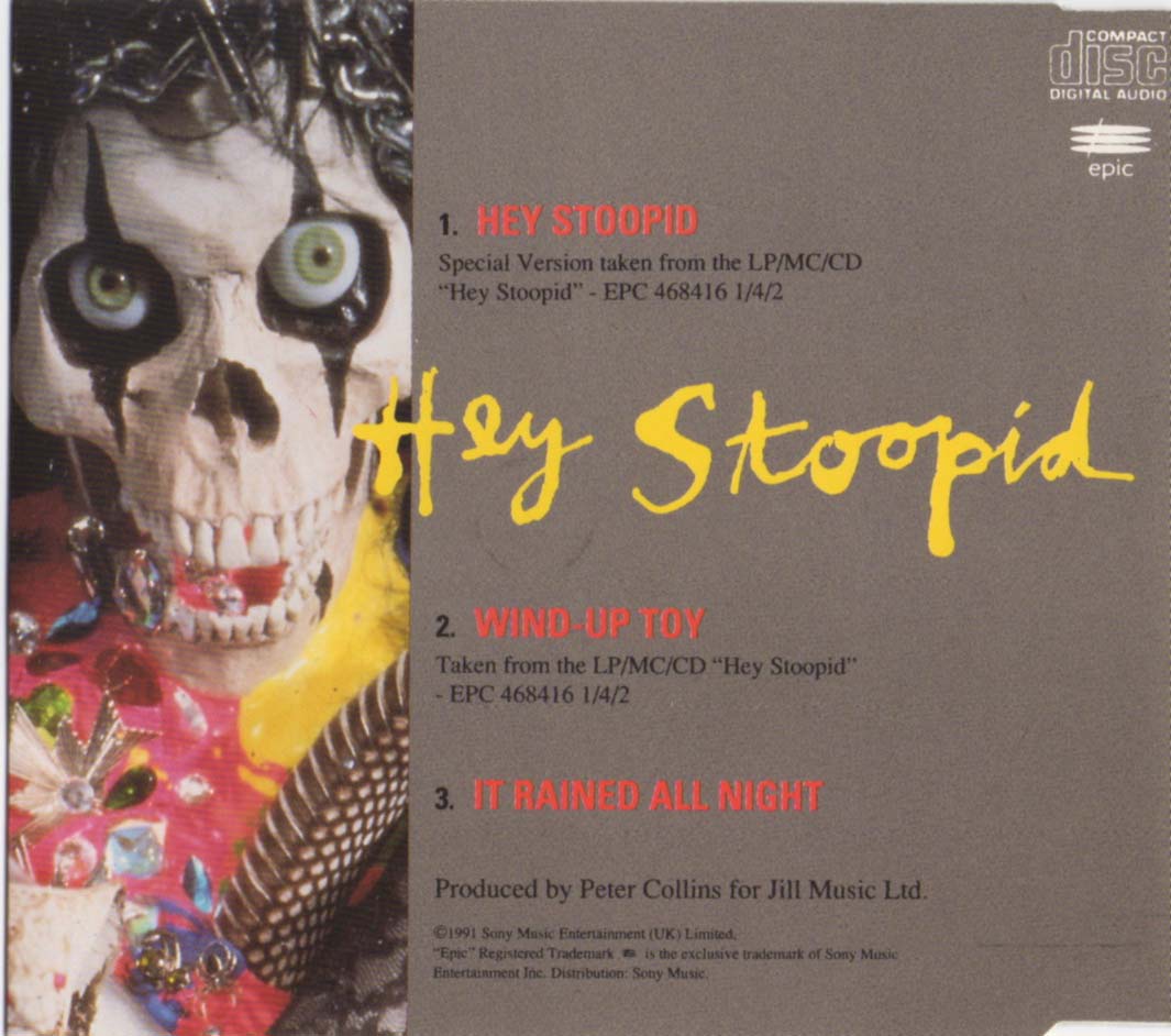 EvenSpot Speaks 1991, Hey Stoopid, Three Track Compact Disc