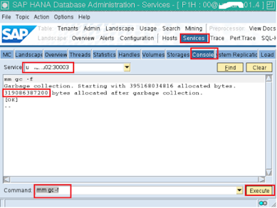 How to Perform Garbage Collection in HANA