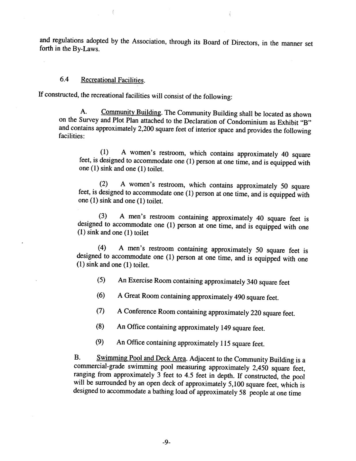 Condo Declaration Example Nautilus Cove Declaration of Condo