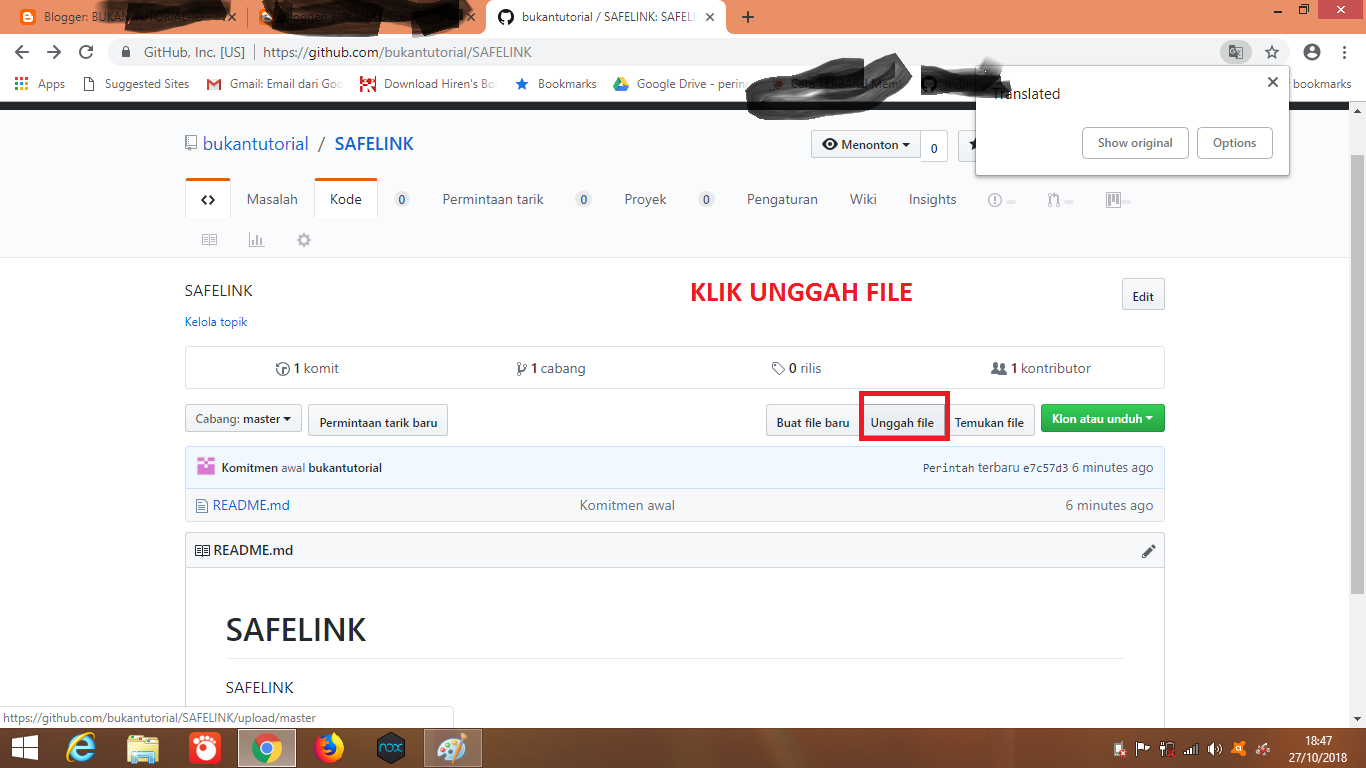 Tutorial Cara Upload File ke GITHUB Terbaru 2018 Template Premium Gratis