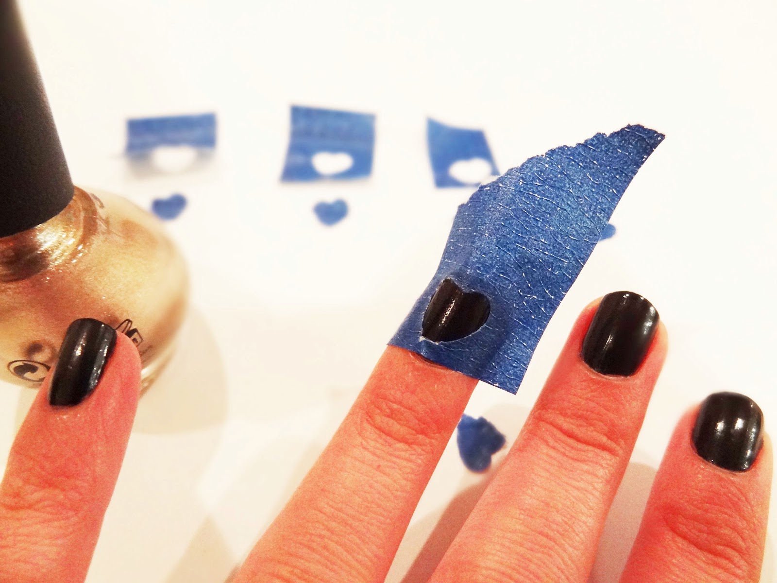 7. Surgical Tape Nail Art for Long Nails - wide 7