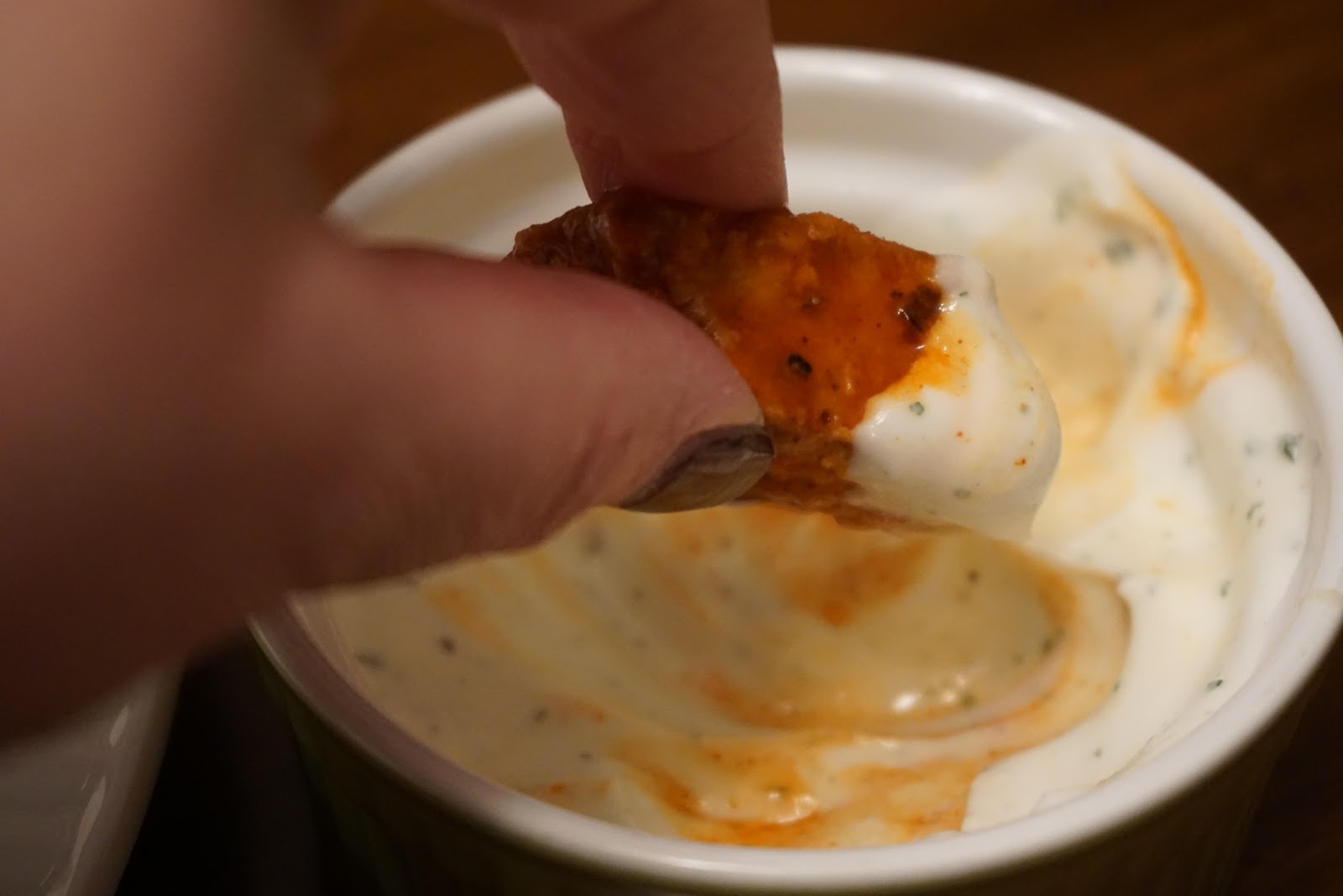 vegetarian south Buffalo Seitan Wings in the Air Fryer