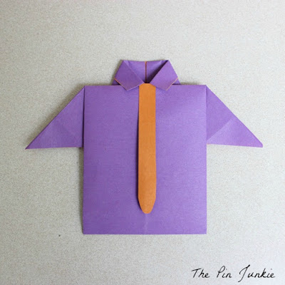 Father's Day Origami Shirt Cards
