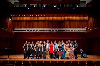 The City Music Foundation Award winners 2013 with Sir Richard Stilgoe and Director of CMF, Lizzie Allen