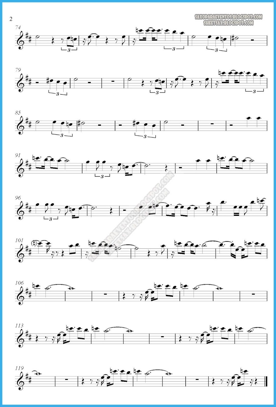 printable music score