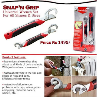 Sale Snap N Grip Kunci Inggris Kunci Pas Universal Wrench Serbaguna Original