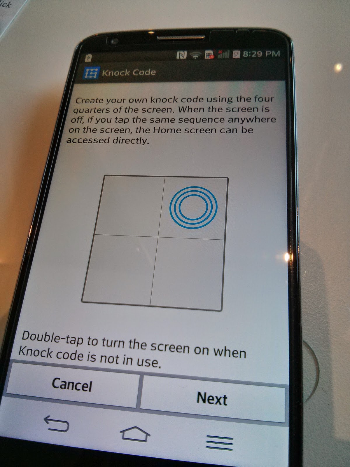 LG G2 gets "Knock Code" update