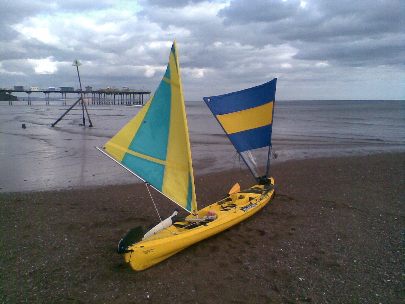 kayak sailing and boat building projects: kayak sailing
