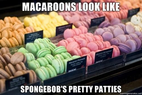 Macaroons Look Like Spongebob's Pretty Patties