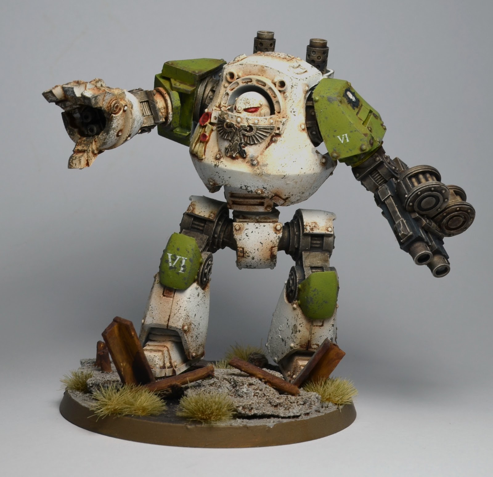 The Sons of Dorn Death Guard Contemptor Dreadnought