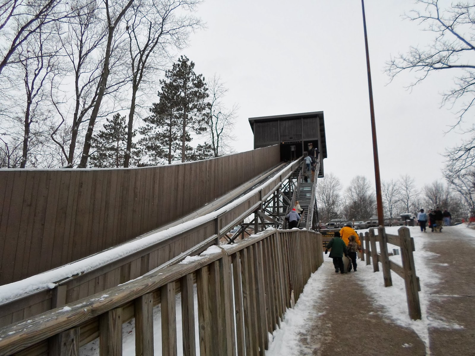 The Adventures of Valparaiso Gal Tobogganing at Pokagon